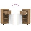 vidaXL Ensemble de mobilier de salle de bain TULUM Ch&ecirc;ne artisanal