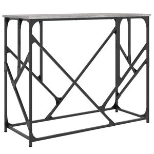 vidaXL Table console sonoma gris 100x40x80 cm bois d'ing&eacute;nierie