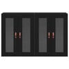 vidaXL Cabinets muraux 2 pcs Ch&ecirc;ne noir 69,5 x 34 x 90 cm