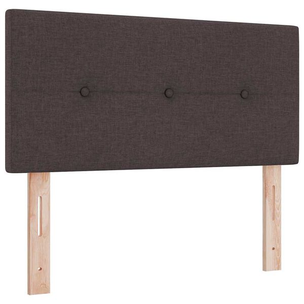 vidaXL T&ecirc;te de lit Marron fonc&eacute; 100 cm Cuir synth&eacute;tique