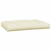 vidaXL Coussins de palette lot de 5 cr&egrave;me tissu