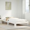 vidaXL Cadre de lit sans matelas blanc 100x200 cm bois de pin massif