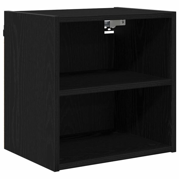 vidaXL Armoire suspendue avec stockage Ch&ecirc;ne noir 40 x 29,5 x 40 cm