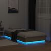 vidaXL Cadre de lit sans matelas avec lumi&egrave;res LED 75x190 cm