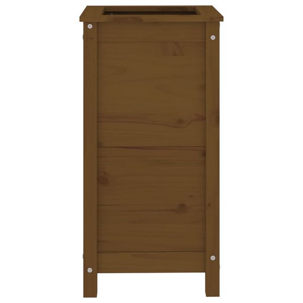 vidaXL Jardini&egrave;re marron miel 40x40x78 cm bois massif de pin