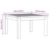 vidaXL Table basse de jardin 60x60x36 cm Bois solide d'acacia