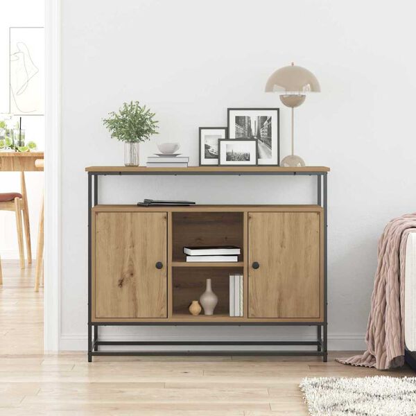 vidaXL Buffet Ch&ecirc;ne artisanal 100 x 35 x 80 cm Bois d'ing&eacute;nierie