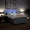 vidaXL Sommier &agrave; lattes de lit avec matelas Gris fonc&eacute; 140x200cm Tissu
