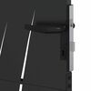 vidaXL Porte de Jardin Noir 85 x 155 cm Acier peint par poudre