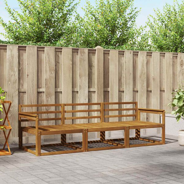 vidaXL Ensemble de canap&eacute;s d'ext&eacute;rieur 3 pcs Naturel