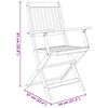 vidaXL Ensemble &agrave; manger de jardin pliable 7 pcs bois d'acacia solide