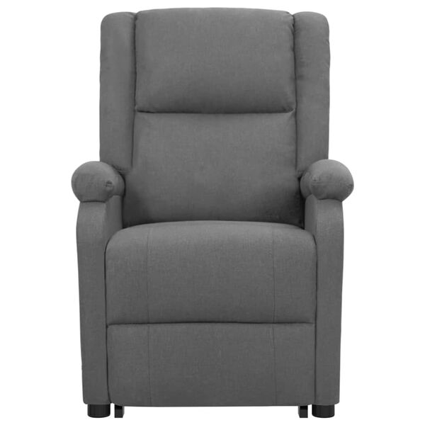 vidaXL Fauteuil Gris fonc&eacute; Tissu