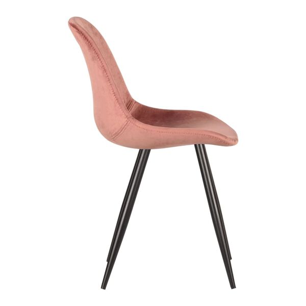 LABEL51 Chaises &agrave; manger lot de 2 Capri 46x56x88 cm rose vieux