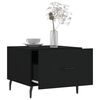 vidaXL Table basse Noir 50x50x40 cm Bois d'ing&eacute;nierie