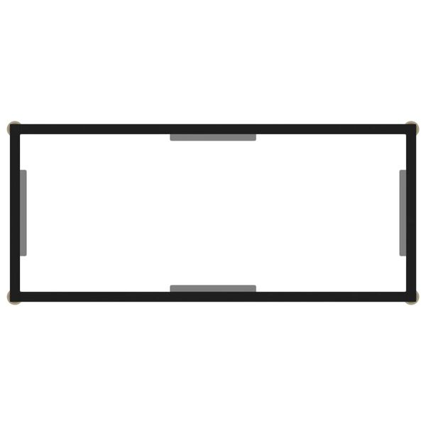 vidaXL Table console Transparent 80x35x75 cm Verre trempé