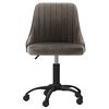 vidaXL Chaises pivotantes &agrave; manger lot de 2 gris fonc&eacute; velours