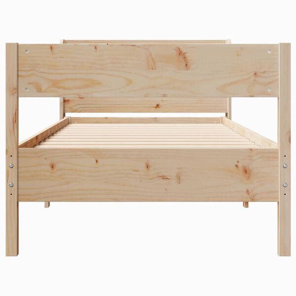 vidaXL Cadre de lit sans matelas 100x200 cm bois massif de pin