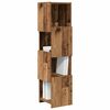vidaXL Meuble d'angle Bois ancien 25,5x25x102cm Bois d'ing&eacute;nierie