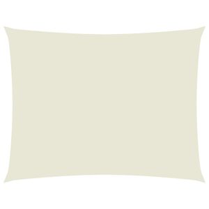 vidaXL Voile de parasol tissu oxford rectangulaire 3,5x4,5 m cr&egrave;me