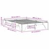 vidaXL Cadre de lit Brun cire 150 x 200 cm Pin massif