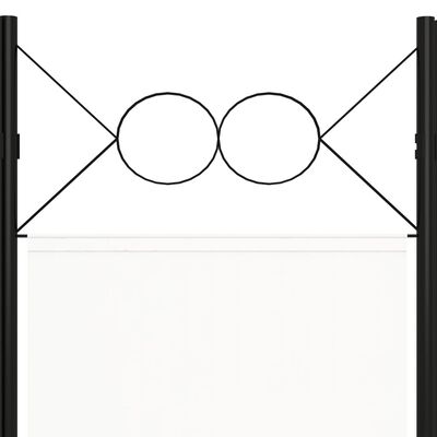 vidaXL Cloison de séparation 5 panneaux Blanc 200x180 cm