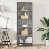 vidaXL Biblioth&egrave;que sonoma gris 60x35x170,5 cm bois d'ing&eacute;nierie