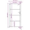 vidaXL Portail de jardin 100x200 cm en acier Corten