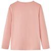 T-shirt enfants &agrave; manches longues rose clair 116