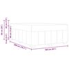 vidaXL Cadre de lit avec matelas Bleu 160 x 200 cm tissu