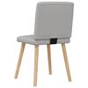 vidaXL Chaises &agrave; manger lot de 4 gris nuage tissu