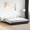 vidaXL Cadre de lit sans matelas noir 150x200 cm