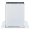 vidaXL Bases de poteau carr&eacute;es 12pcs argent 121x121 mm acier galvanis&eacute;