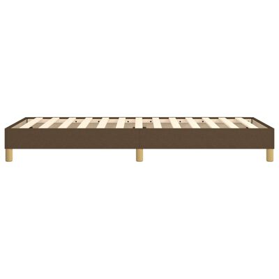 vidaXL Cadre de lit sans matelas marron foncé 100x200 cm tissu