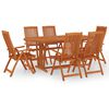 vidaXL Ensemble &agrave; manger de jardin 7 pcs Bois d'eucalyptus massif