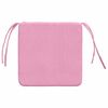 vidaXL Coussins de si&egrave;ge 4 pcs Rose 40 x 40 x 3 cm tissu