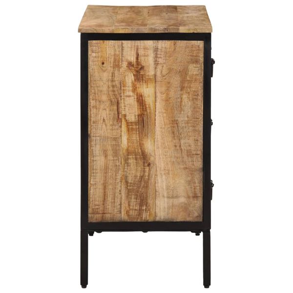 vidaXL Buffet 70x35x70 cm bois de manguier brut massif