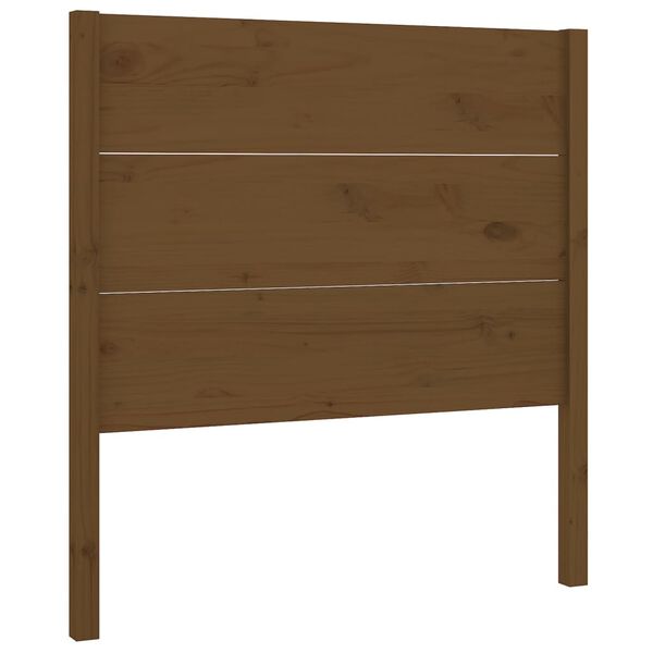 vidaXL T&ecirc;te de lit Marron miel 81x4x100 cm Bois massif de pin
