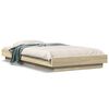 vidaXL Cadre de lit avec lumi&egrave;res LED sans matelas 90x190 cm
