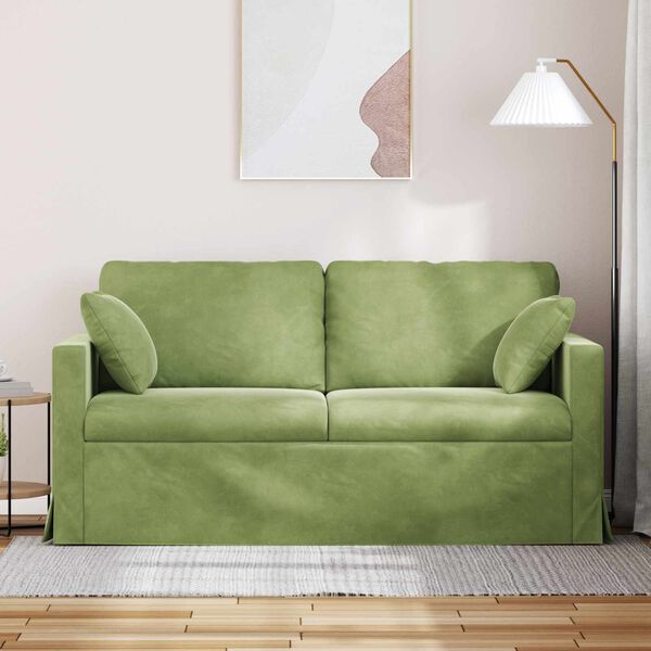 vidaXL Canap&eacute; Vert clair