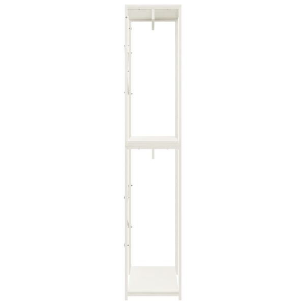 vidaXL Garde-robe Blanc 60x40x213 cm M&eacute;tal et agglom&eacute;r&eacute;