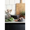 CUISINOX Casserole &eacute;maill&eacute;e en fonte 3,4 L 24 cm Noir