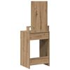vidaXL Table de Toilette avec tiroir Ch&ecirc;ne artisanal 50 x 41 x 140 cm