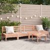 vidaXL Canap&eacute;s de jardin sans accoudoirs 4 pcs bois massif douglas