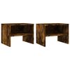 vidaXL Tables de chevet 2 pcs Ch&ecirc;ne fum&eacute; 40x30x30 cm Bois d'ing&eacute;nierie