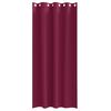 vidaXL Rideaux occultants avec anneaux 2 pcs Bordeaux 260 x 140 cm
