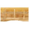 vidaXL Dessus de bureau avec courbe 140x60x2,5 cm manguier massif brut