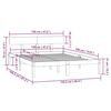 vidaXL Cadre de lit sans matelas blanc bois massif