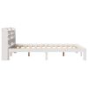 vidaXL Cadre de lit et t&ecirc;te de lit sans matelas blanc 135x190 cm