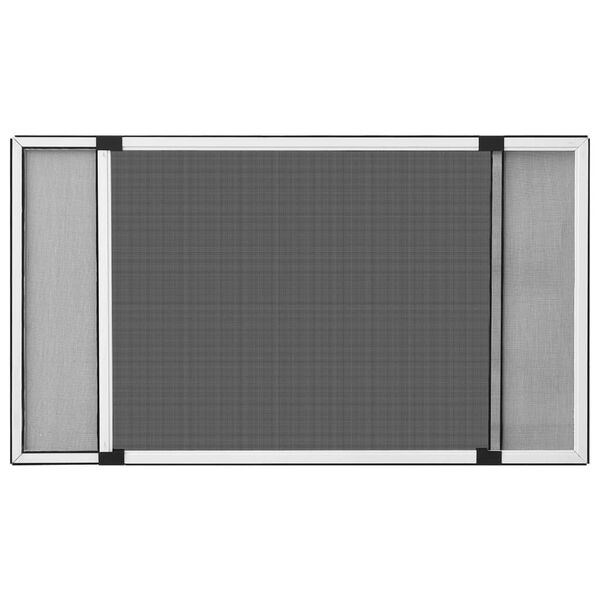 vidaXL Moustiquaire extensible pour fen&ecirc;tres Blanc (75-143)x50 cm