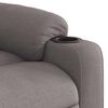 vidaXL Fauteuil inclinable de massage Taupe Tissu